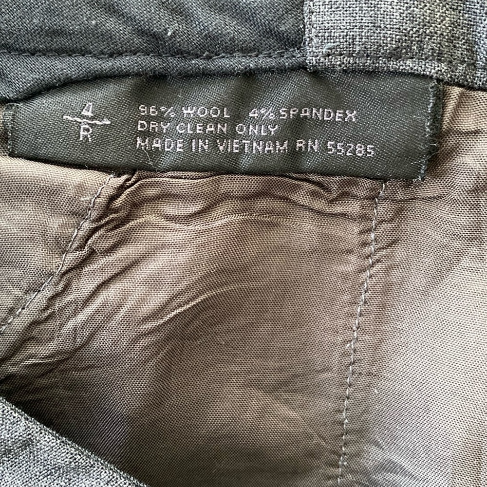 Express Editor Wool Blend Wide-Leg Dress Pants - Size 4 Regular - Picture 4 of 6